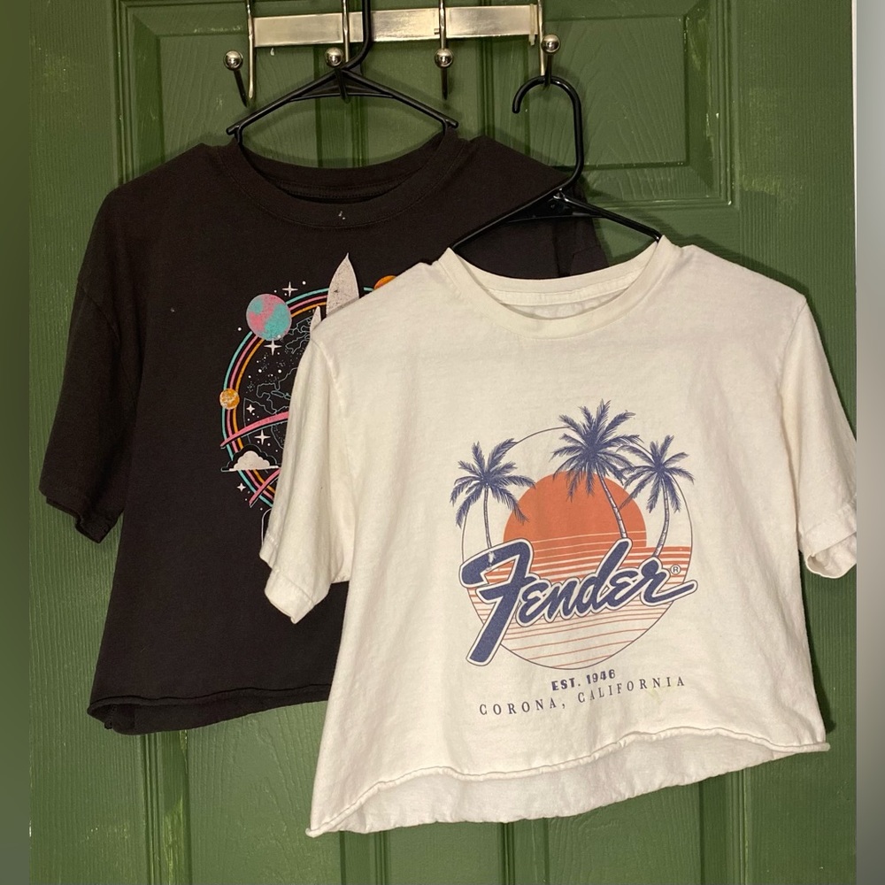 Two pack crop t-shirts